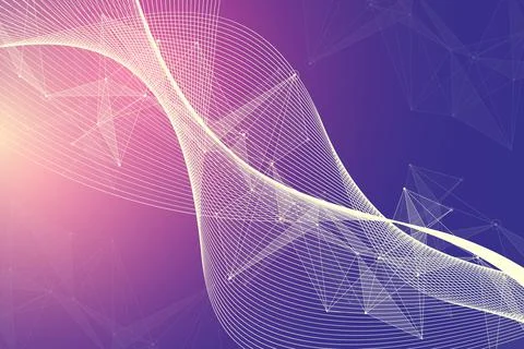 Futuristic Artificial Intelligence and Machine Learning Concept. Human Big Data Stock Illustration