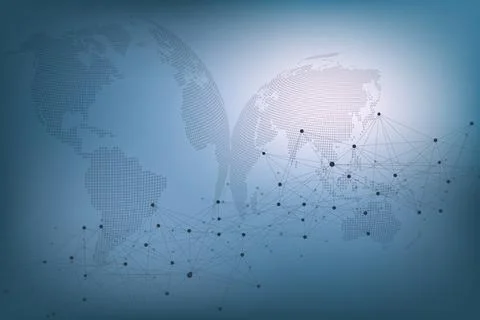 Futuristic Artificial Intelligence and Machine Learning Concept. Human Big Data Stock Illustration