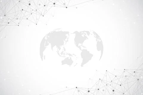 Futuristic Artificial Intelligence and Machine Learning Concept. Human Big Data Stock Illustration