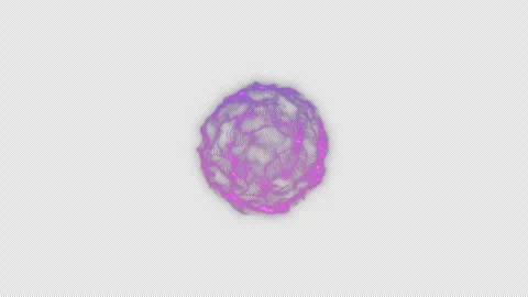 Futuristic artificial intelligence animation showing glowing neural network Stock Footage 320112263