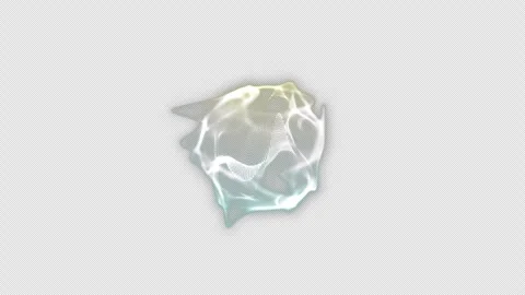 Futuristic artificial intelligence animation showing glowing neural network Stock Footage 320112436