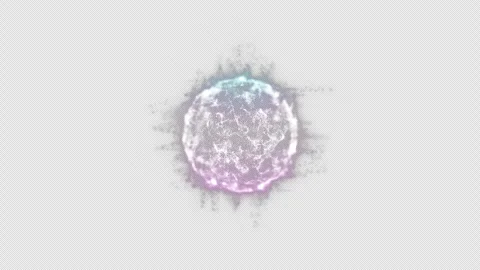 Futuristic artificial intelligence animation showing glowing neural network Stock Footage 320112498