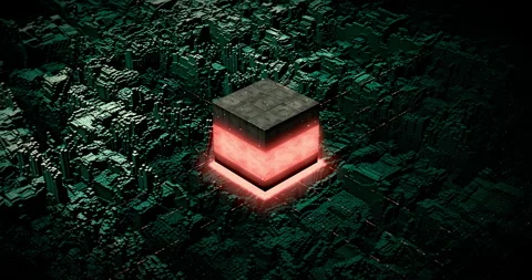 Futuristic Artificial Intelligence Quantum Computing System Activates. Stock Footage 169259726