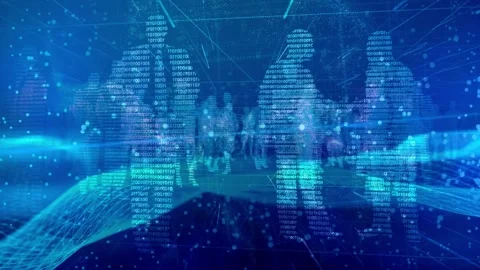 Futuristic Artificial Intelligence Simulation Stock Footage 254917888