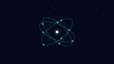 Futuristic Atom Energy Animation Video stock 327994658