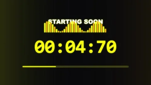 Futuristic Aurora Green Countdown Broadcast Starting Soon Background Loop f.. Stock Footage 340376103