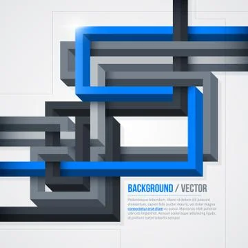 Futuristic background with 3d lines. EPS10. Stock Illustration