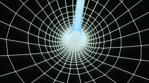 Futuristic background of a 4K 3D looping animation. Abstract black and whit.. Stock Footage 290849946