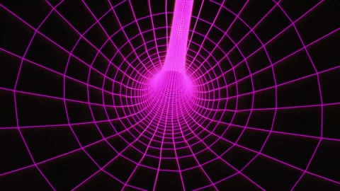 Futuristic background of a 4K 3D looping animation. Abstract digital wirefr.. Stock Footage 290850014