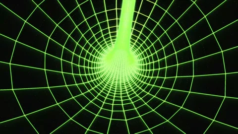 Futuristic background of a 4K 3D looping animation. Abstract glowing green .. Stock Footage 290850179