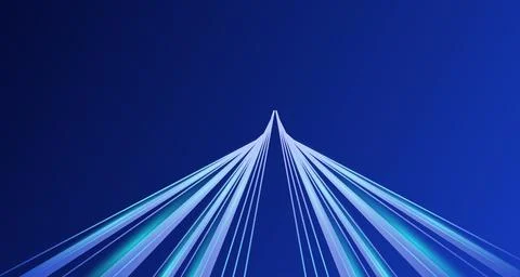 Futuristic background, Abstract high speed light trails Stock Illustration