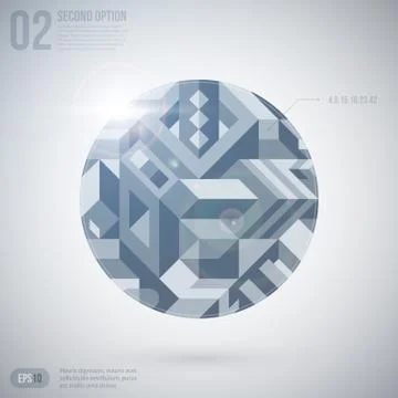 Futuristic background with circle. EPS10. Stock Illustration