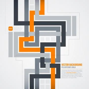 Futuristic background with crossing lines. EPS10. Stock Illustration