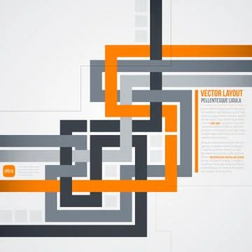 Futuristic background with crossing lines. EPS10. Stock Illustration