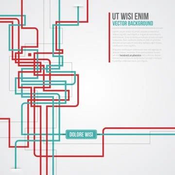 Futuristic background with crossing lines. EPS10. Stock Illustration