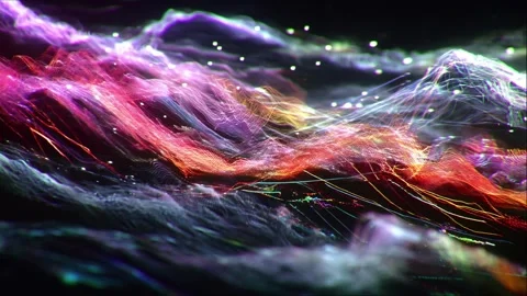 Futuristic Background of Currents Stock-Footage 308248809