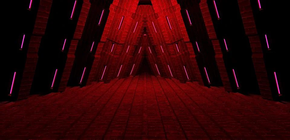 Futuristic Background Cyber Background Alien Spaceship Room Tunnel Corridor G Stockillustratie