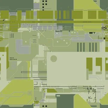 Futuristic background in cyberpunk style. Illustrazione stock