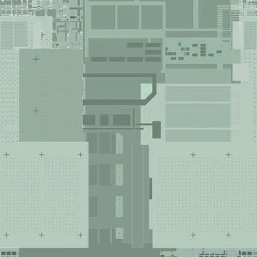 Futuristic background in cyberpunk style. Illustrazione stock