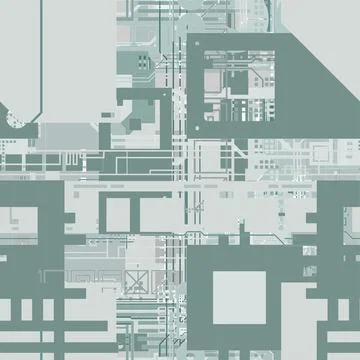 Futuristic background in cyberpunk style. Illustrazione stock
