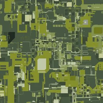 Futuristic background in cyberpunk style. 스톡 일러스트