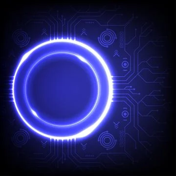Futuristic background  with data connections machine learning. Design for c.. Stock Illustration
