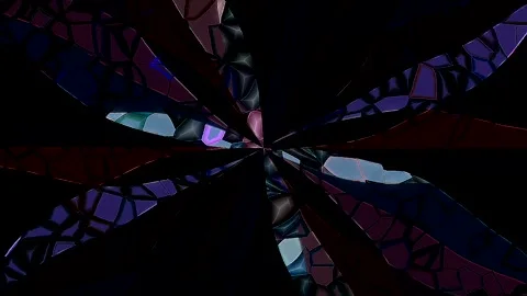 Futuristic background design with colorful line elements resembling a digital Stock Footage 329006491