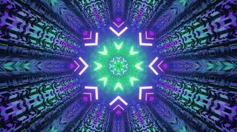 Futuristic background design with cool abstract patterns and lights Stock Illustration