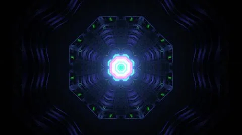 Futuristic background design with cool abstract patterns and lights Stock Illustration