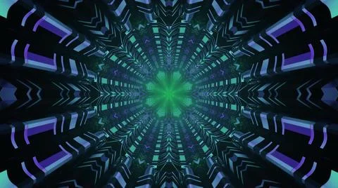 Futuristic background design with cool lights and abstract patterns Stock Illustration