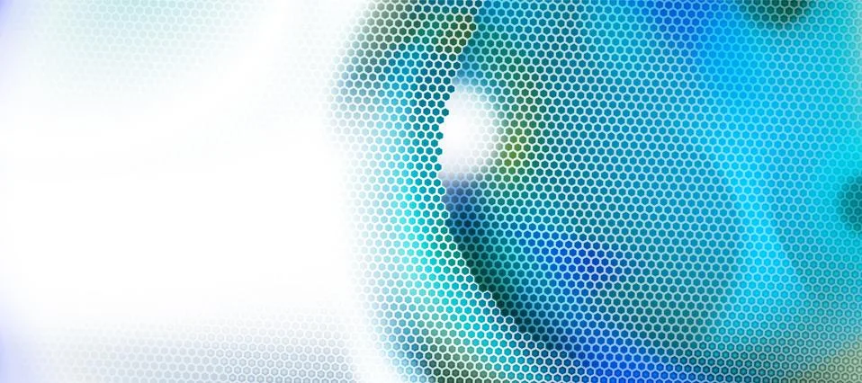 Futuristic background, digital tech minimalism. Hexagons, honeycomb Illustrazione stock