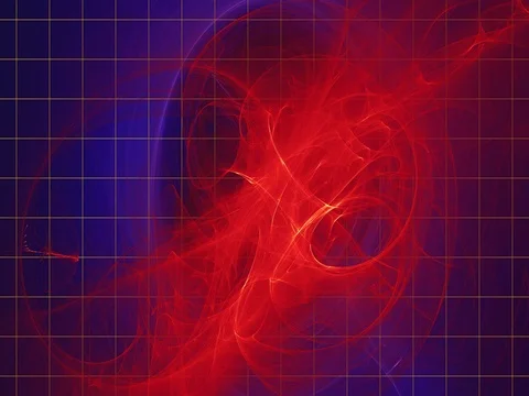 Futuristic background with dynamic flame fractal for modern technology 動画素材 74766348