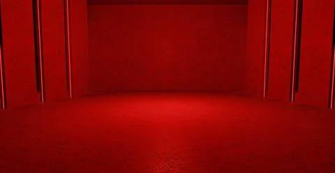 Futuristic Background Empty Glowing Vibrant Laser Showcase Stage Corridor Hal Ilustración de archivo