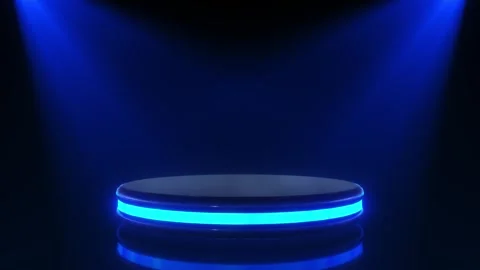 Futuristic background with flying platforms Stock Footage 268576826