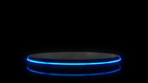 Futuristic background with flying platforms Stock Footage 268576857