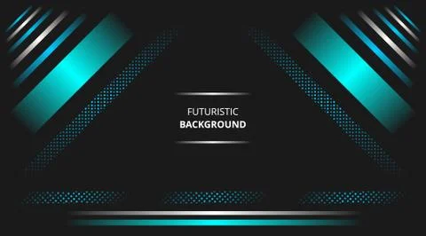 Futuristic Background glowing blue white modern techno corporate business des Illustrazione stock