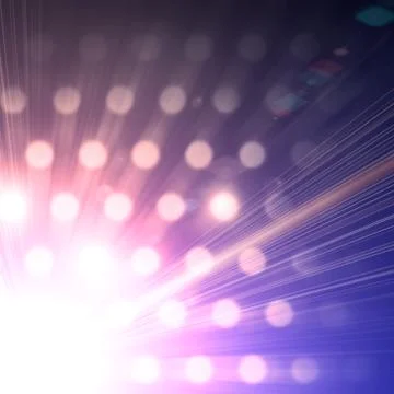 Futuristic background with glowing dots Illustrazione stock