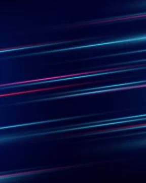 Futuristic background with glowing neon light trails in electric blue and m.. 스톡 일러스트