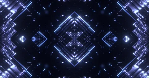 Futuristic background with glowing neon lights loop animated Stock Footage 326081847