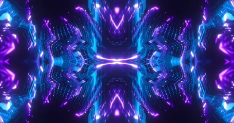 Futuristic background with glowing neon lights loop animated Stock Footage 326081863