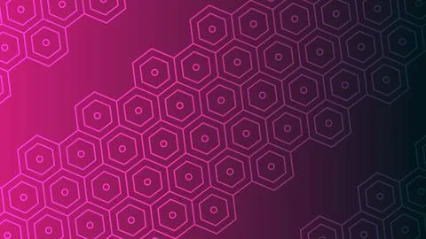 Futuristic Background Gradient Hexagonal Pattern Stock Illustration