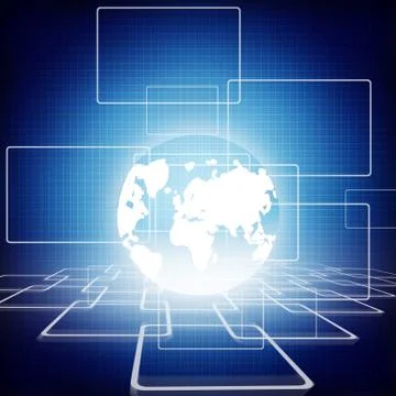 Futuristic Background Stock Illustration