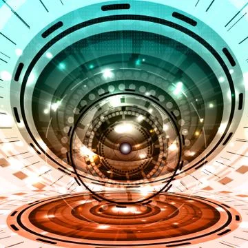 Futuristic Background Stock Illustration