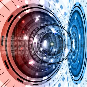 Futuristic Background Stock Illustration