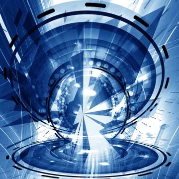 Futuristic Background Stock Illustration