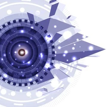 Futuristic Background Stock Illustration