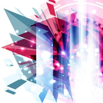 Futuristic Background Stock Illustration