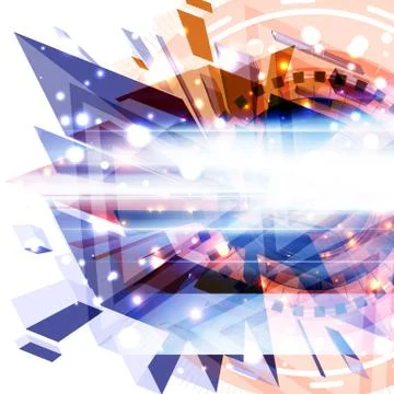 Futuristic Background Stock Illustration