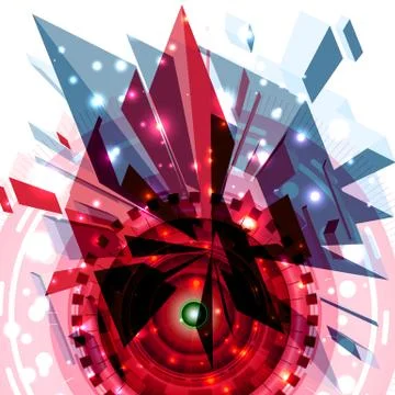 Futuristic Background Illustrazione stock