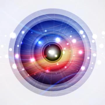 Futuristic Background Stock Illustration